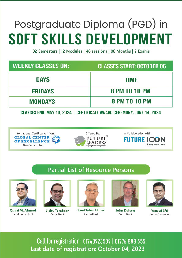 Post Graduate Diploma in Soft Skills Development (PGDSSD)